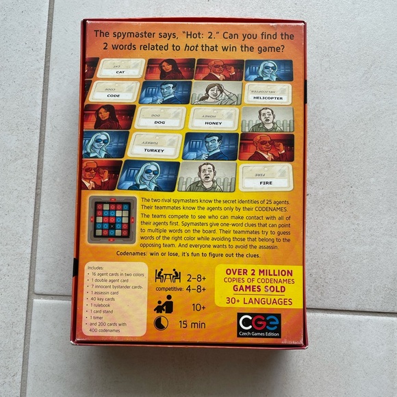 Codenames Board Game - Picture 3 of 3